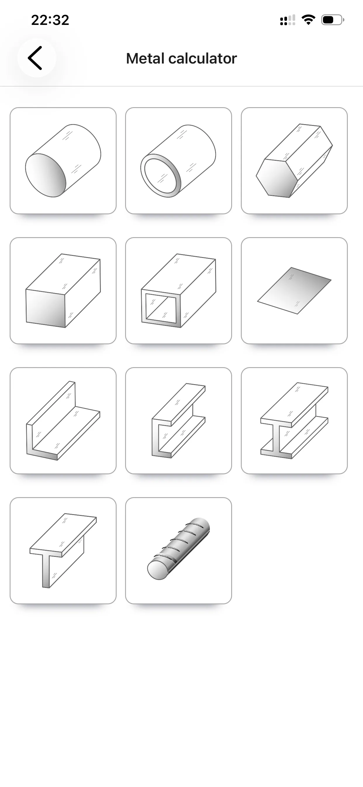  Rolled steel calculator